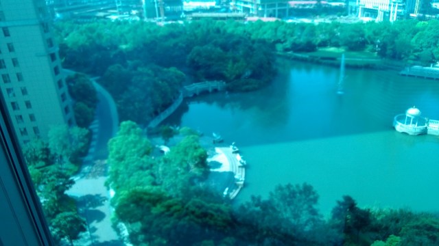 Another beautiful view of the lake on our apartment's property-also has multiple pools, bowling alley, cafe and awesome gym!