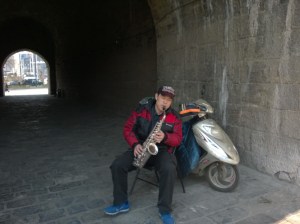 Mr. Sax Man in Nanjing