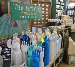 Fish Eddy-where else can you buy ceramic hands??