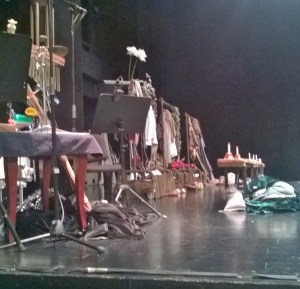 Dressing rooms on either side of the stage facilitated quick changes for actors