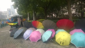 Umbrella anyone?  Locals use for shade from the sun.