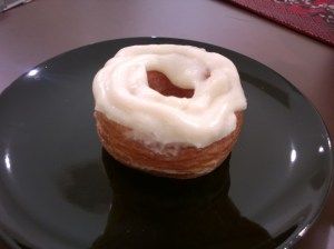 The two layers of custard are yum but messy!