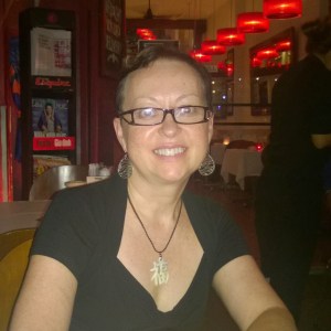 Enjoying wine at outside café-lots of night life here in Saigon