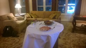 Room Service after a long day spent walking Saigon Streets=PRICELESS!