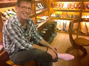 Thom is thrilled with the boot he designed