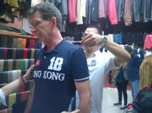 Thom's getting a new leather coat for Christmas