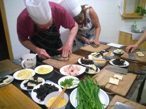 Patti and Larry have much better knife skills than me