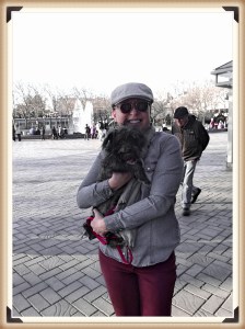 Thor loves walking around Seattle Center every day