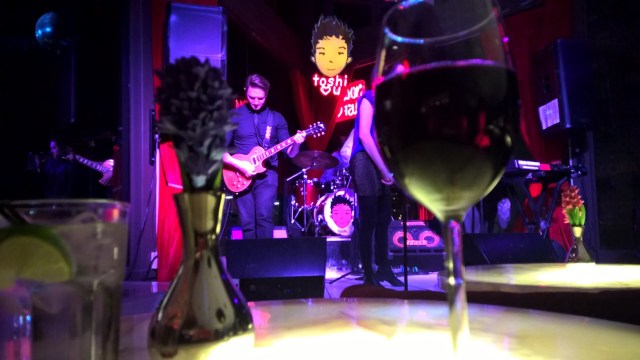 Rocking out with a healthy pour and Hello Brooklyn at Toshi's