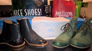 Yes, green boots for Thom.  He is Irish after all.