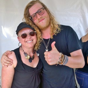 Allen Stone and I hanging out at his private concert for my company. Cool dude!