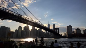 Brooklyn Bridge at sunset
