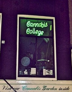 Cannabis College in the Red Light District..wonder how many credits needed to graduate?