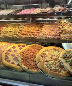 Donuts & Pizza, of course!  Red Light District works up an appetite!