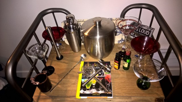 Tricked out cocktail cart!