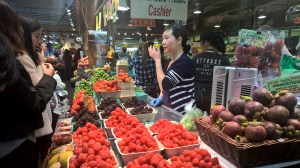 Granville Market had lovely fruit including kinds I had never seen