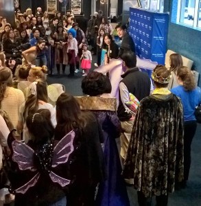 Princess Alexis is the center of attention at her movie premiere.